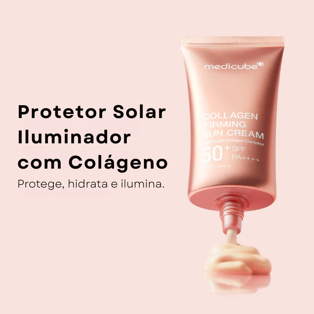 Protetor solar com colágeno e efeito lifting