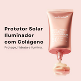 Protetor solar com colágeno e efeito lifting