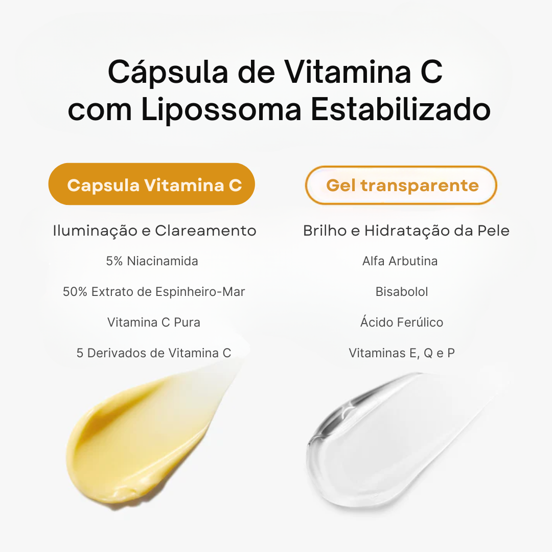 Tratamento antioxidante com cápsulas de vitamina C