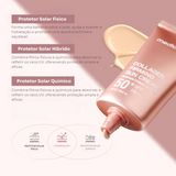 Filtro solar facial com benefícios antissinais